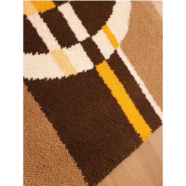 1970s Mid-Century Modern German Wool Wall Tapestry, 1970s For Sale - Image 5 of 9