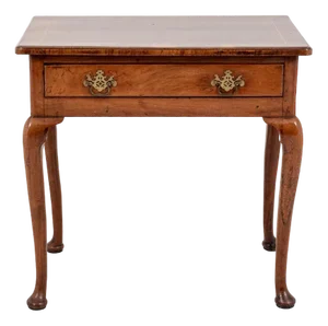 Queen Anne Lowboy Side Table in Mahogany