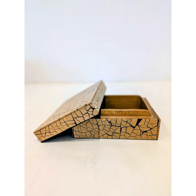 Paint R & Y Augousti Coquille D’Oeuf Eggshell Inlay Decorative Box For Sale - Image 7 of 9