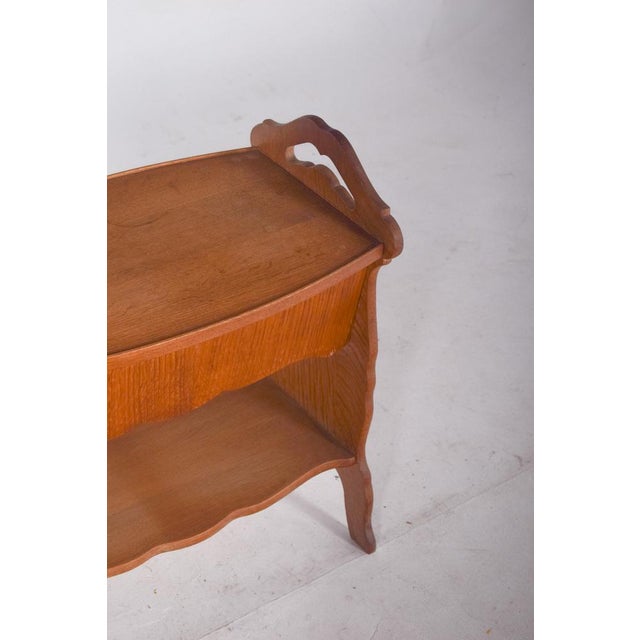 Mid-Century Oak Seamstress, 1950s For Sale - Image 4 of 10