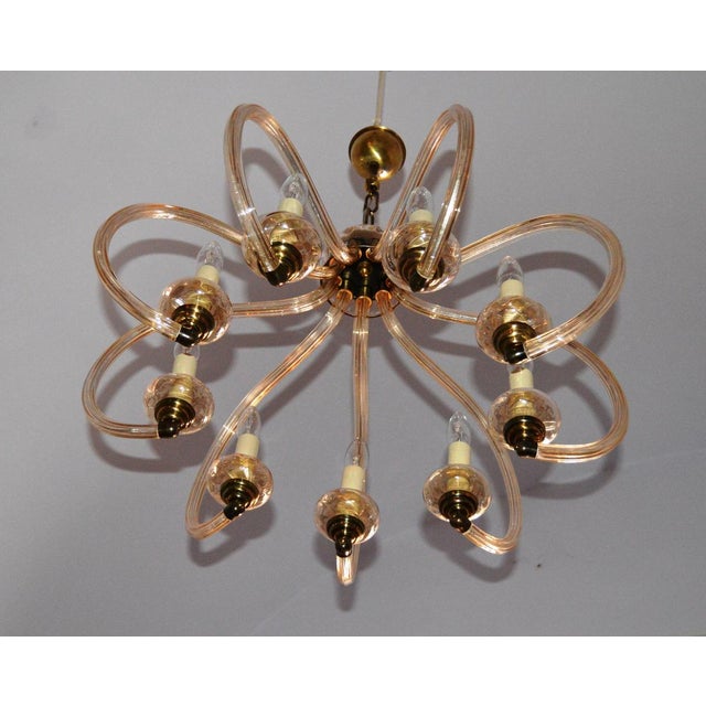 Mid-Century Modern Murano Glass Pendant attributed to Paolo Venini, 1960s For Sale - Image 3 of 6
