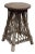 Antique Adirondack Style Twig Side Table or Stool For Sale