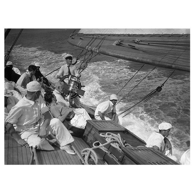 'Racing Yacht' Unframed Archival Pigment Print For Sale