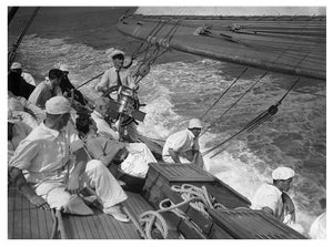 'Racing Yacht' Unframed Archival Pigment Print