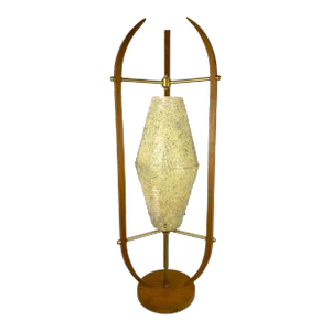 Mid Century Modern Sculpted Table Lamp Attributed to Arthur Jacobs for Modeline