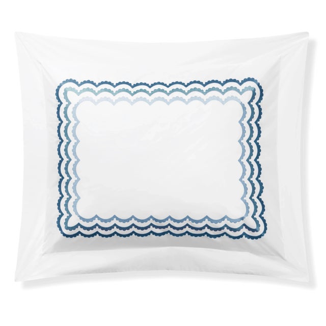 From renowned designer Celerie Kemble and luxury linen maker Hamburg House comes this exclusive Whimsical Scallop...