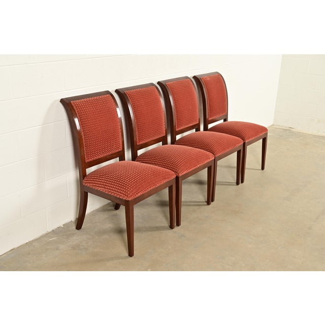 Smith & Watson Smith & Watson Regency Carved Mahogany Dining Chairs, Set of Four For Sale - Image 4 of 13