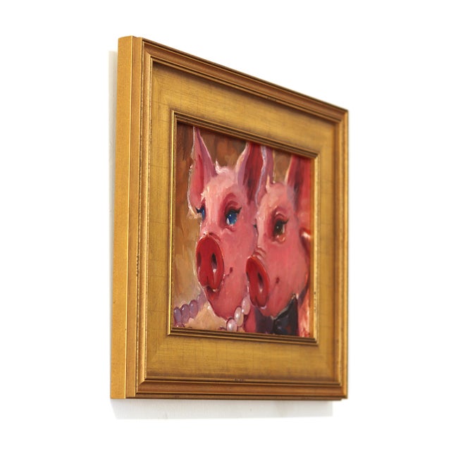 Contemporary Tell Me More - Original Contemporary Figurative Painting on Canvas by Kyle Paliotto For Sale - Image 3 of 9