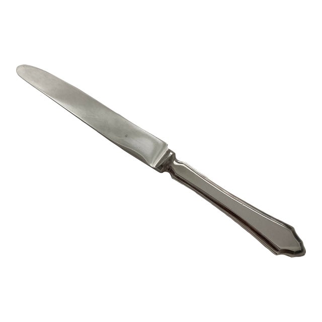 1970s Traiditonal Silver Dinner Knife , Pembury Pattern For Sale