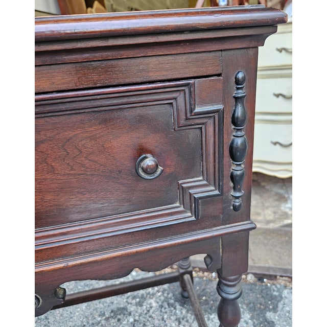 Early 20th Century Edwardian Walnut Hunt Sideboard or Server For Sale - Image 11 of 12