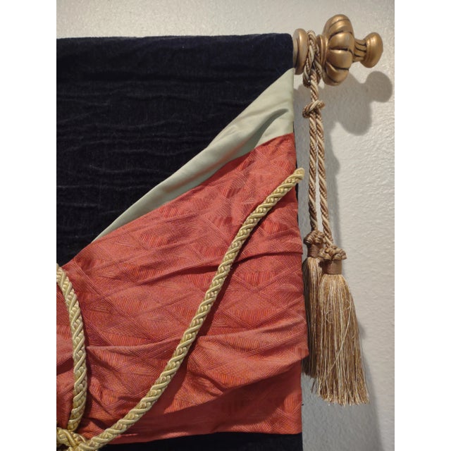 Contemporary Midnight in the Garden of Scheherazade Textile Art For Sale - Image 4 of 12