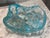 Murano Blue Ribbon Splatter Style Art Glass Catchall in the Manner of Murano For Sale - Image 4 of 7