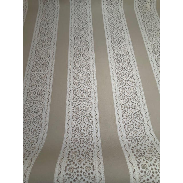 2020s Schumacher Mark Sikes 180742 Jasmine Indoor Outdoor Neutral Fabric 4 Yards For Sale - Image 5 of 8