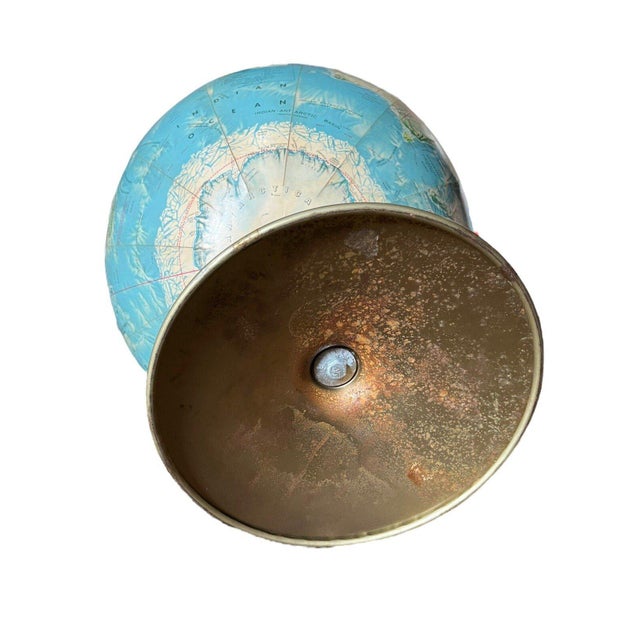 VTG Rand McNally 17" Topographical Globe With Metal Base - Soviet Union For Sale - Image 11 of 14