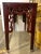 Wood Asian Style Red Carved Console Table For Sale - Image 7 of 9
