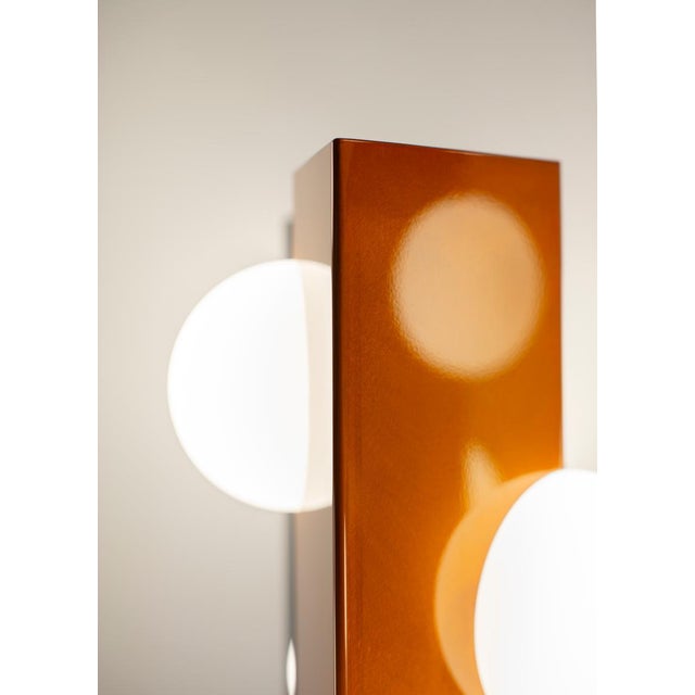 High Sfera Orange Glaze Lamp from Pulpo For Sale - Image 14 of 18