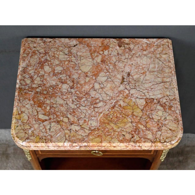 Small Early 20th Century Louis XVI Marquetry Parlor Cabinet, 1890s For Sale - Image 5 of 18