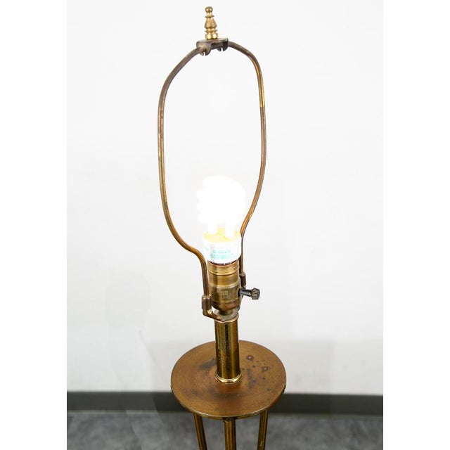 Metal 1960s Mid Century Modern Marble White Base Table Lamp For Sale - Image 7 of 7