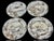 Exceptional collection of four antique Haviland & Co. Limoges porcelain decorative plates, dating to approximately 1887....