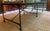 Brown Vintage Salvaged European Solid Wood and Iron Table From Retired Restoration Hardware Collection For Sale - Image 8 of 8