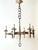 Arts and Crafts Golden Hand-Forged Six-Light Iron Chandelier, Germany, 1920s For Sale - Image 11 of 18