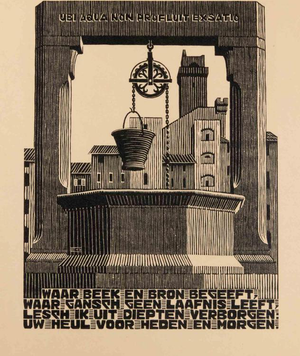 Maurits Cornelis Escher, Escher Edition of 300, 1931, Woodcut Print