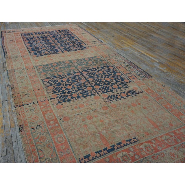 Early 20th Century Central Asian Khotan Carpet ( 7'4" x 14'4" - 223 x 437 ) Antique Khotan Room Size Wool Blue Rug,...
