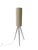 Brown Mid-Century Modern Teak Tripod Floor Lamp with Reupholstered Shade, 1960s For Sale - Image 8 of 12