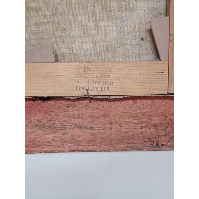 Beige Michel Capron, Young Woman with a Bowl, 1950, Oil on Canvas, Framed For Sale - Image 8 of 9