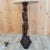 Wood Antique Carved Walnut Figural Lamp With Shade For Sale - Image 7 of 10
