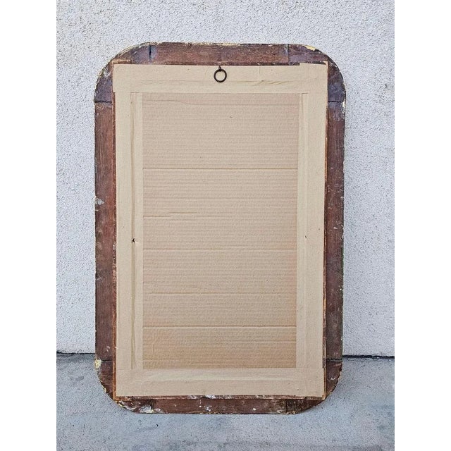 Large Biedermeier Giltwood Faceted Mirror, 1840s For Sale - Image 9 of 11