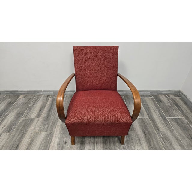 Art Deco Lounge Chair by Jindrich Halabala For Sale - Image 5 of 11