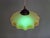 Art Deco Pendant Light in Scalloped Yellow Opaline Glass with Uranium Glass, 1920 For Sale - Image 3 of 10