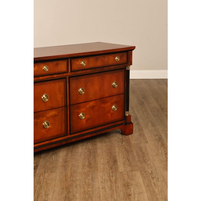 Late 20th Century Century Furniture Biedermeier Style Triple Chest For Sale - Image 5 of 18