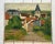 Original Signed Artwork By Ginette Rapp (1928-1998) This French Village 1950's France Oil On Canvas Invokes A Walk Into A...