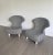 Charcoal Vintage Annie Hiéronimus for Ligne Roset "Femina Body" Chairs and Ottomans in Charcoal Boucle With Shearling Pillows - 2 Sets For Sale - Image 8 of 12