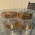 Rare Culver Lowball Glasses with a Wide Band of Gold, Top and Bottom.-set of 2.