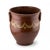 Burnt Orange Antique French Terracotta Pitcher Pot With Hand-Painted Swag Design For Sale - Image 8 of 9