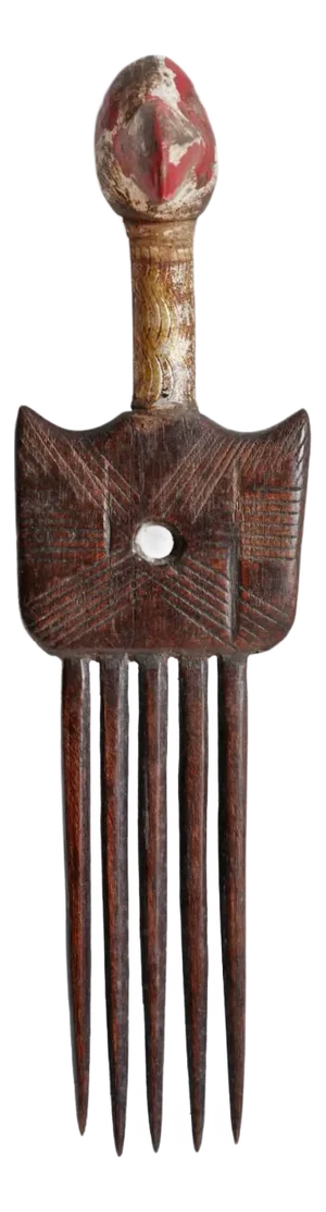 Old Antique Wooden Hair Comb