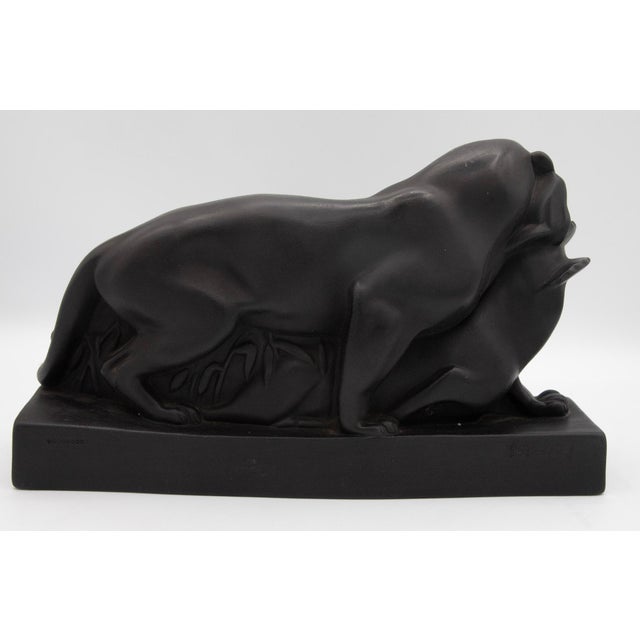 Wedgwood Black Basalt - Tiger and Buck - Sculpture by John Skeaping - 11 3/4" W x 7" H x 3" D About the Maker Founded in...