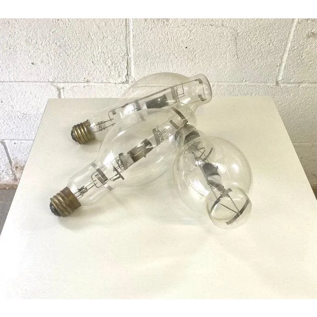 Set of 3 Vintage Industrial XL Light Bulbs For Sale - Image 4 of 6