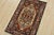 A traditional tribal Heriz rug hand-knotted with an all-wool pile on a cotton foundation. This oriental rug features a...