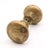 Pair of Vintage 2 In. Raised Concentric Brass Passage Door Knobs For Sale - Image 4 of 6