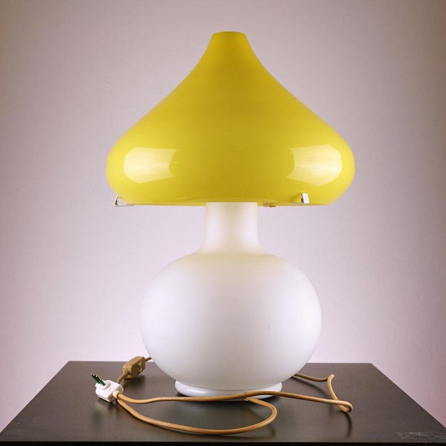 White Vintage Pagoda Lamp, 1970s For Sale - Image 8 of 8