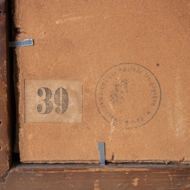 Gold Austrian Leutnant Miniature Portrait, c.1840 For Sale - Image 8 of 9