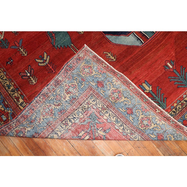 Early 20th Century Early 20th Century Pictorial Bakshaish Animal Motif Rug - 9'9" x 14' For Sale - Image 5 of 6