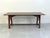 Brown American Arts and Crafts Solid Oak Trestle Dining Table, 1960's For Sale - Image 8 of 8