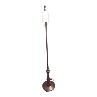 Hollyhock Dark Walnut Traditional Floor Lamp For Sale