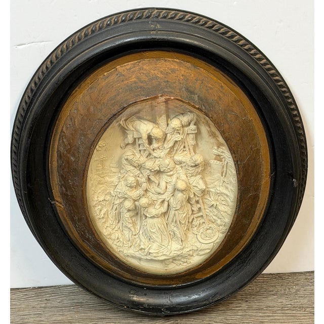 19th Century 19th Century Carved Meerschaum Devotional Relief of The Descent from the Cross For Sale - Image 5 of 16