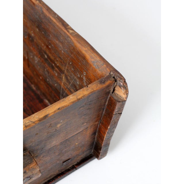 Antique Primitive Wood Dough Tray For Sale - Image 6 of 18